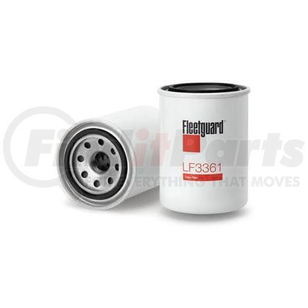 LF3361 by FLEETGUARD - Engine Oil Filter - 4.49 in. Height, 3.17 in. (Largest OD)