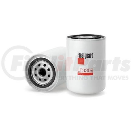 LF3369 by FLEETGUARD - Engine Oil Filter - 5.36 in. Height, 3.67 in. (Largest OD)