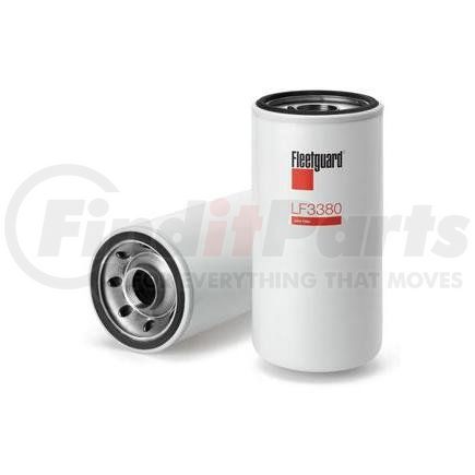 LF3380 by FLEETGUARD - Engine Oil Filter - 9.82 in. Height, 4.67 in. (Largest OD), Synthetic Media, Full-Flow Spin-On, Upgraded Version of LF3333