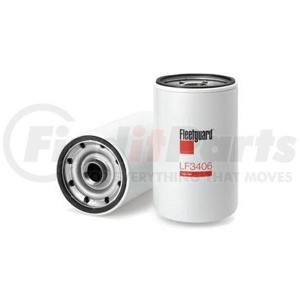 LF3406 by FLEETGUARD - Engine Oil Filter - 7.09 in. Height, 4.24 in. (Largest OD), Champ 1627094