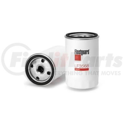 LF3568 by FLEETGUARD - Engine Oil Filter - 4.75 in. Height, 2.96 in. (Largest OD), Spin-On