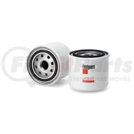LF3591 by FLEETGUARD - Engine Oil Filter - 2.84 in. Height, 3.17 in. (Largest OD)