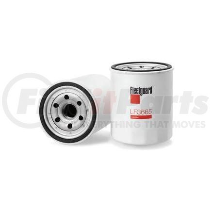 LF3665 by FLEETGUARD - Engine Oil Filter - 4.98 in. Height, 4.2 in. (Largest OD)