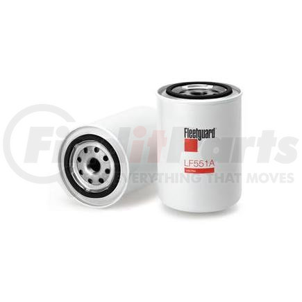 LF551A by FLEETGUARD - Engine Oil Filter - 5.4 in. Height, 3.67 in. (Largest OD), Case IH 1959757C1