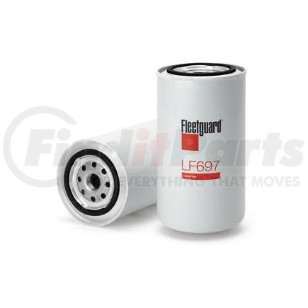 LF697 by FLEETGUARD - Engine Oil Filter - 5.4 in. Height, 3.67 in. (Largest OD), Ford D3HZ6731B