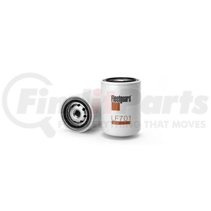 LF701 by FLEETGUARD - Engine Oil Filter - 5.73 in. Height, 3.67 in. (Largest OD)