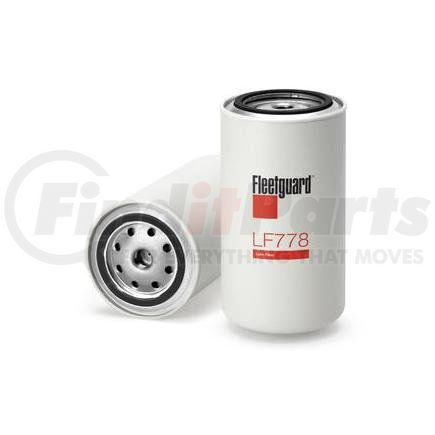 LF778 by FLEETGUARD - Engine Oil Filter - 6.91 in. Height, 3.67 in. (Largest OD), Carrier 300030400