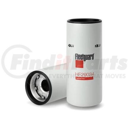 HF29034 by FLEETGUARD - Hydraulic Filter - 11.71 in. Height, 4.72 in. OD (Largest)