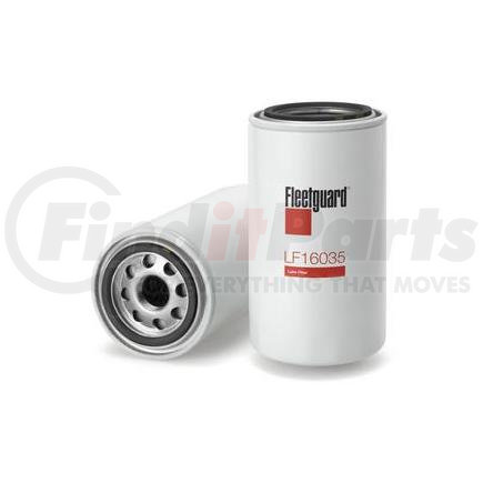 LF16035 by FLEETGUARD - Engine Oil Filter - 6.95 in. Height, 3.68 in. (Largest OD), StrataPore Media