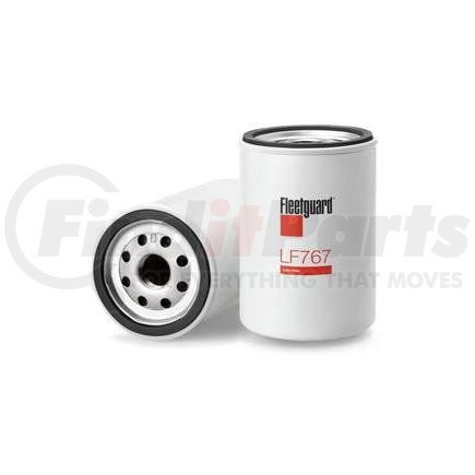 LF767 by FLEETGUARD - Engine Oil Filter - 4.58 in. Height, 3.01 in. (Largest OD), GMC 25010324