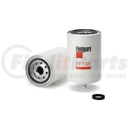 FF198 by FLEETGUARD - Fuel Filter - Spin-On, 6.21 in. Height
