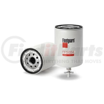 FF5034 by FLEETGUARD - Fuel Filter - Spin-On, 6.86 in. Height