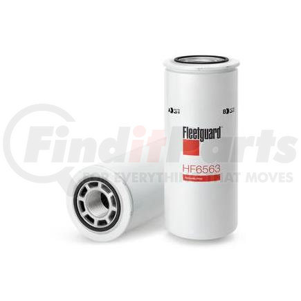 HF6563 by FLEETGUARD - Hydraulic Filter - 9.45 in. Height, 3.86 in. OD (Largest), Spin-On