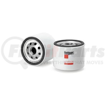 LF16108 by FLEETGUARD - Engine Oil Filter - 2.56 in. Height, 2.99 in. (Largest OD)