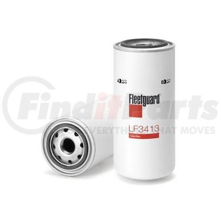 LF3413 by FLEETGUARD - Engine Oil Filter - 8.31 in. Height, 3.68 in. (Largest OD), StrataPore Media