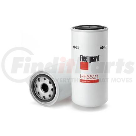 HF6521 by FLEETGUARD - Hydraulic Filter - 8.09 in. Height, 3.68 in. OD (Largest), Spin-On