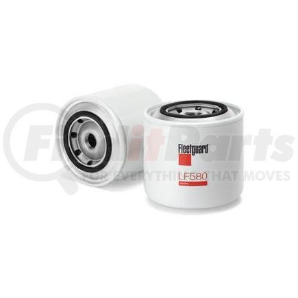 LF580 by FLEETGUARD - Engine Oil Filter - 4.22 in. Height, 4.24 in. (Largest OD)