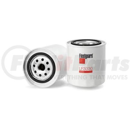 LF3330 by FLEETGUARD - Engine Oil Filter - 4.22 in. Height, 3.67 in. (Largest OD), Spin-On