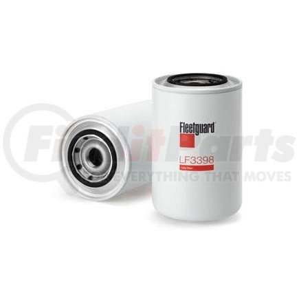 LF3398 by FLEETGUARD - Engine Oil Filter - 6.72 in. Height, 4.24 in. (Largest OD), Spin-On