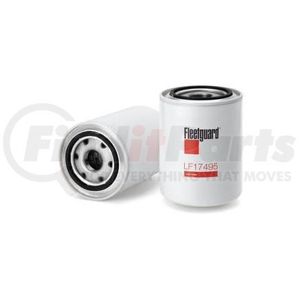 LF17495 by FLEETGUARD - Engine Oil Filter - 5.21 in. Height, 3.69 in. (Largest OD)