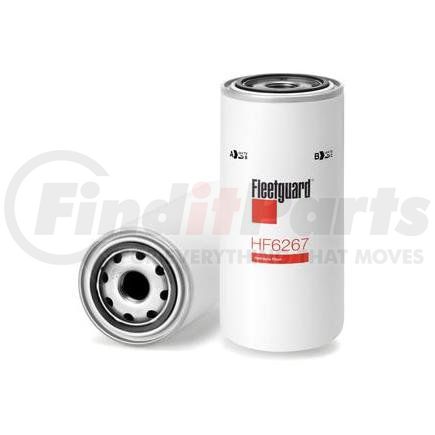 HF6267 by FLEETGUARD - Hydraulic Filter - 8.27 in. Height, 3.68 in. OD (Largest), Spin-On