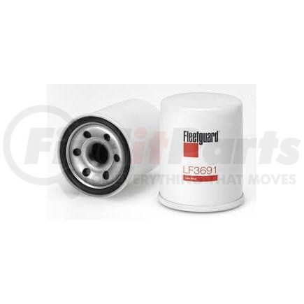 LF3691 by FLEETGUARD - Engine Oil Filter - 3.4 in. Height, 2.78 in. (Largest OD)
