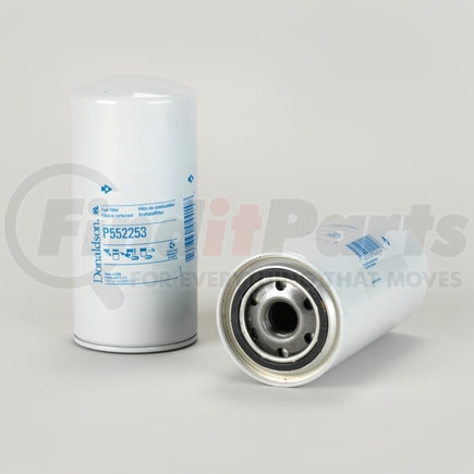 P552253 by DONALDSON - Fuel Filter - 8.69 in., Secondary Type, Spin-On Style, Cellulose Media Type
