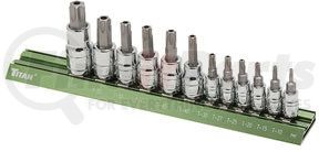 16121 by TITAN - 12 pc. Tamper-Resistant Torx® Bit Set