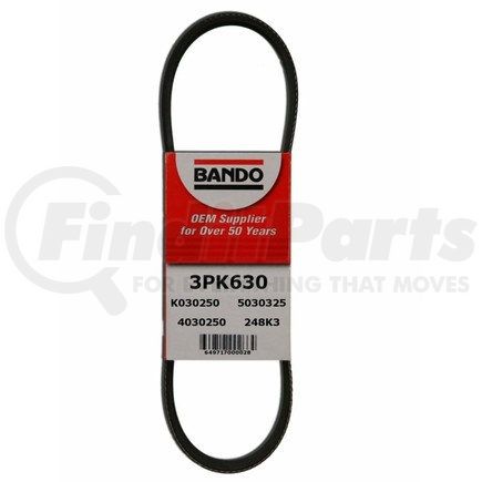 3PK630 by BANDO - USA OEM Quality Serpentine Belt