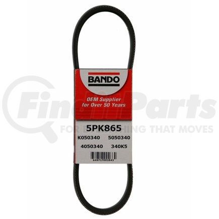 5PK865 by BANDO - USA OEM Quality Serpentine Belt