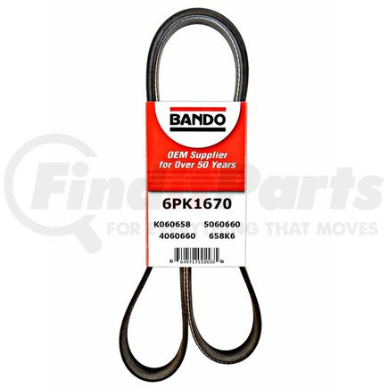 6PK1670 by BANDO - USA OEM Quality Serpentine Belt