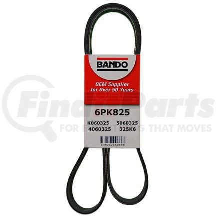 6PK825 by BANDO - USA OEM Quality Serpentine Belt