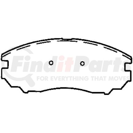 D1104IQ by BENDIX - DISC BRK PAD