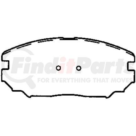 D1125IQ by BENDIX - DISC BRK PAD