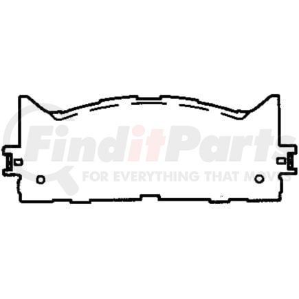 D1222CT by BENDIX - CT3 Disc Pad Set