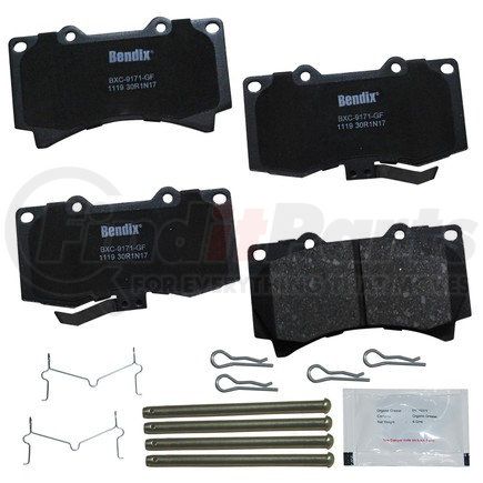 Bendix CFC1119 Disc Brake Pad Set PRIORITY1 CERAMIC PADS