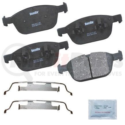 Bendix CFC1412 Disc Brake Pad Set Premium Copper-Free Brake Pad