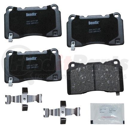 Bendix CFC1836 Disc Brake Pad Set CU Free Pads