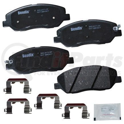 Bendix CFC1917 Disc Brake Pad Set CU Free Pads