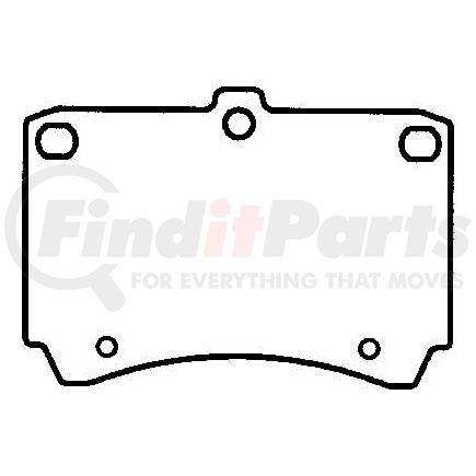 D466CT by BENDIX - CT3 Disc Pad Set