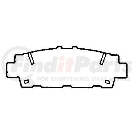 D488CT by BENDIX - CT3 Disc Pad Set