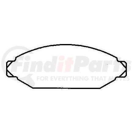 D50 by BENDIX - CQ Ceramic Brake Disc Pad Set, Front