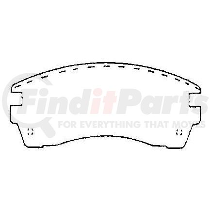 D509CT by BENDIX - CT3 Disc Pad Set