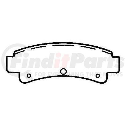 D511 by BENDIX - CQ Disc Pad Set