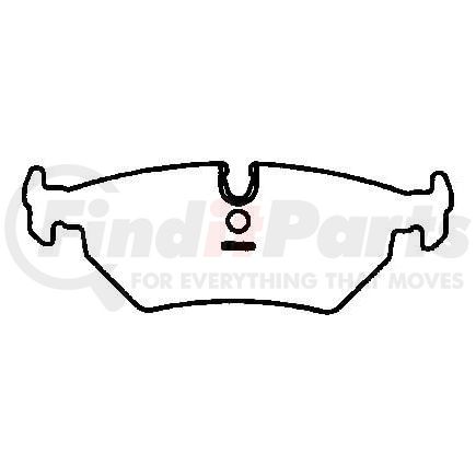 D517CT by BENDIX - CT3 Disc Pad Set