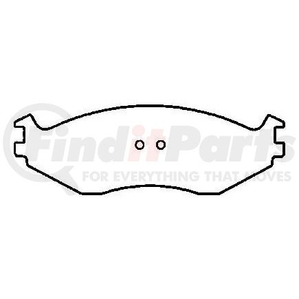 D521CT by BENDIX - CT3 Disc Pad Set