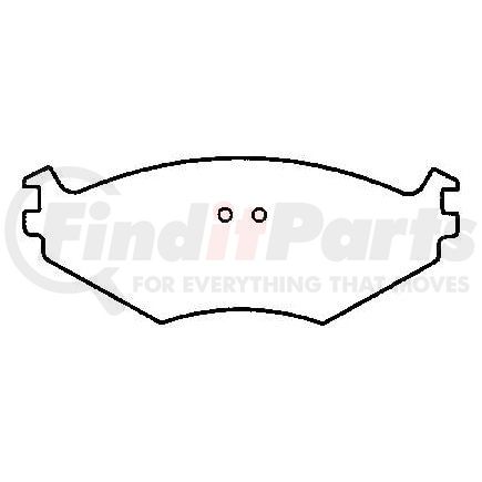 D522CT by BENDIX - CT3 Disc Pad Set