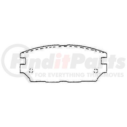 D532CT by BENDIX - CT3 Ceramic Disc Pad Set