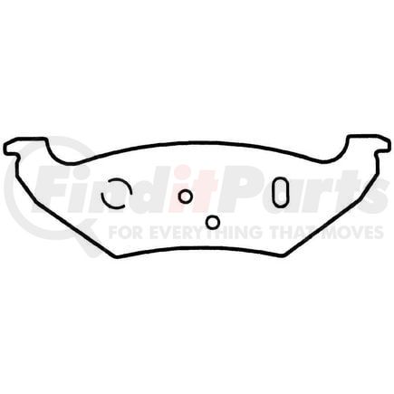 D544CT by BENDIX - CT3 Disc Pad Set