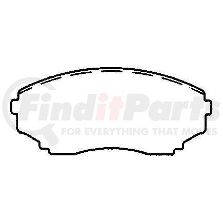 D551CT by BENDIX - CT3 Disc Pad Set